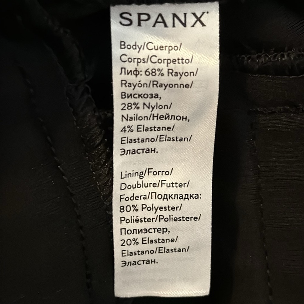 Spanx M black ponte slim straight pull on pants 👖 - Picture 7 of 8